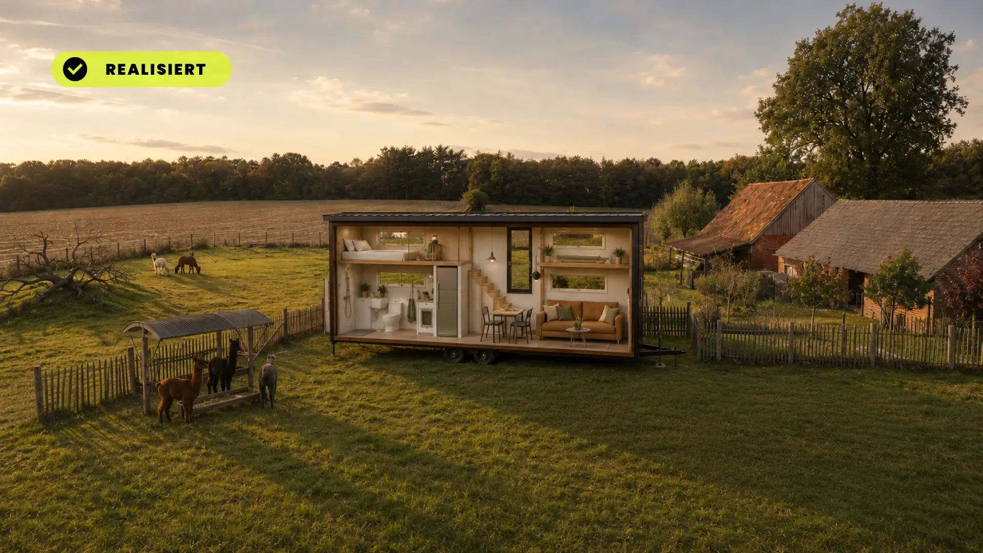 „Tiny House Architektur in Borken mit intelligentem Raumkonzept und hochwertiger Innenraumgestaltung“